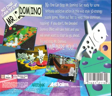 No One Can Stop Mr. Domino (US) box cover back